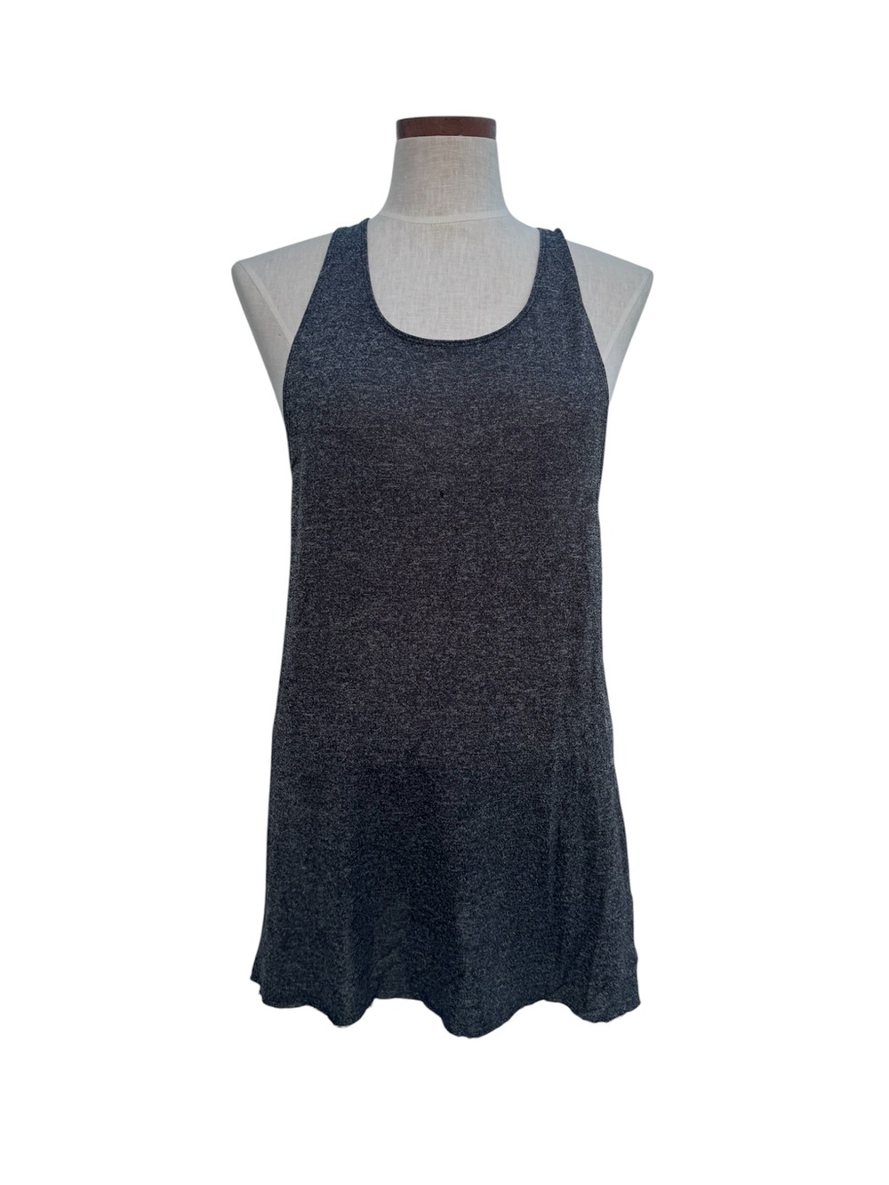 Wilfred Gray Heathered Semi-Sheer Mini Tank Dress Size M